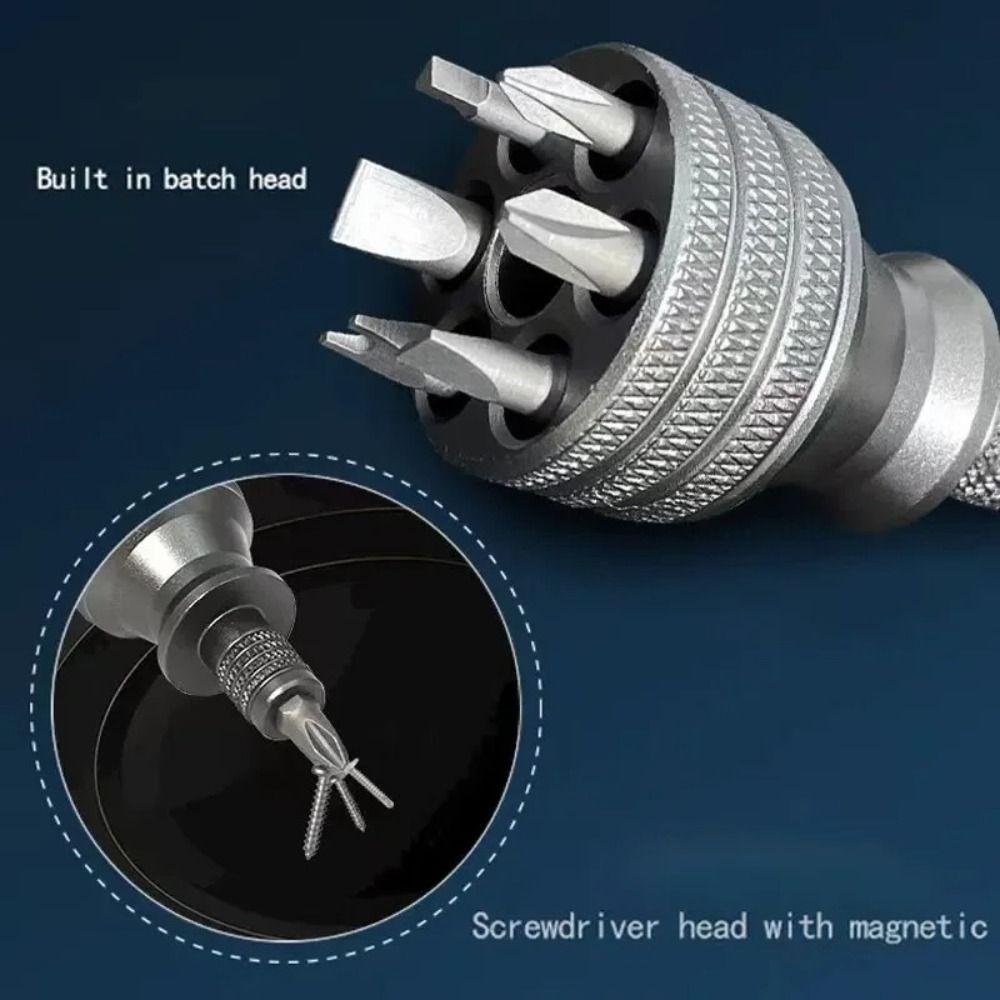 Multifunctional Screwdriver 1/4 Inch Repair Tools Portable Torx Screw Driver Bit EDC