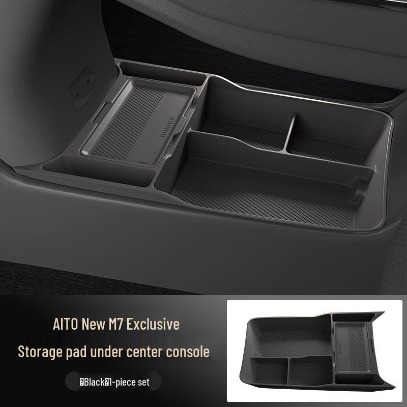 Silicone Storage Box for AITO M7 Gen 2 Center Console – Glasses Holder & Interior Accessory