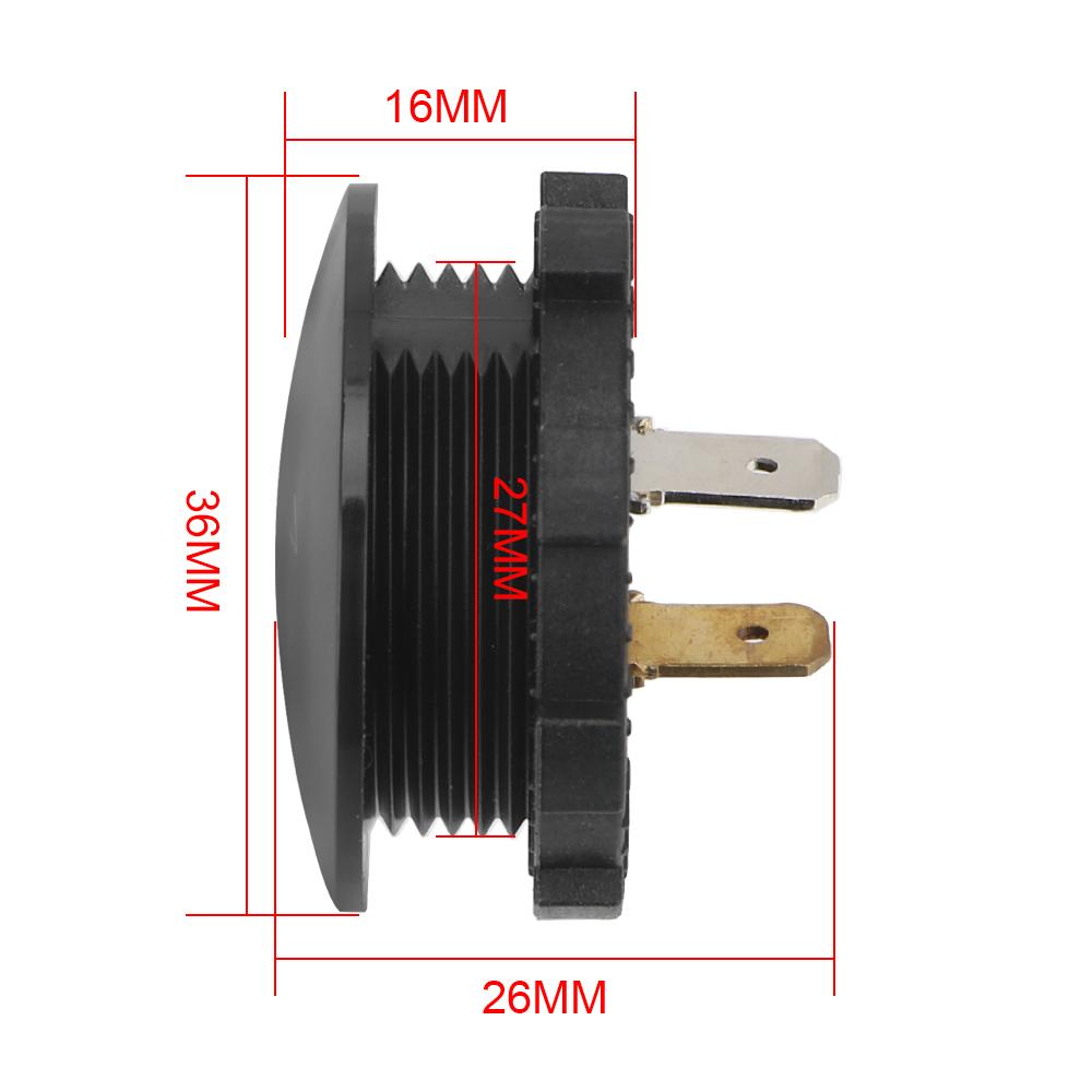 Мини цифровой вольтметр Ammete DC 12V-24V для автомобиля, мотоцикла, лодки, светодиодный дисплей, тестер напряжения