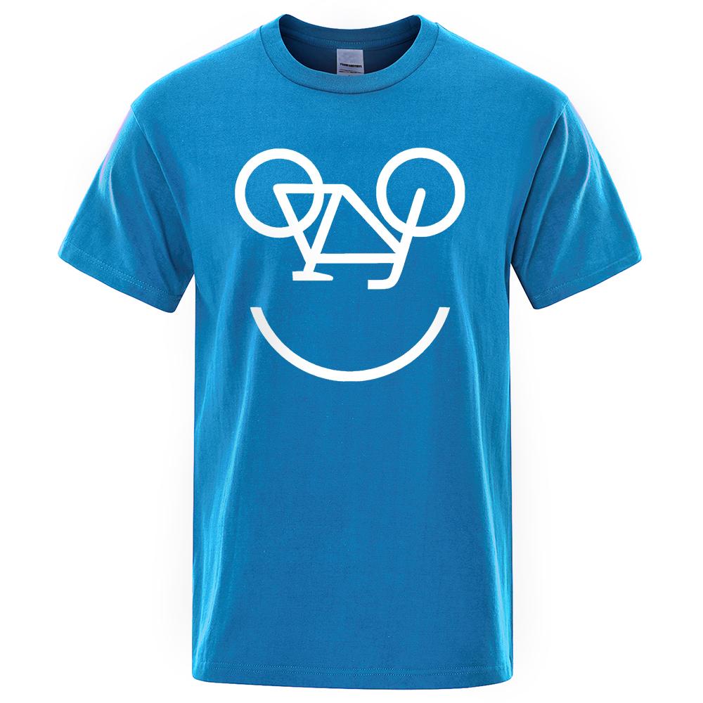 Велосипедный обратный буквенный забавный принт мужские и женские футболки модные удобные топы с обычным рукавом короткие рукава футболки большого размера