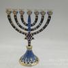 European Enamel Metal Candle Holder Ornament Retro Enamel Nine-head Lamp Holder Home Decoration Crafts