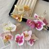 Ponytail Holder Shark Clip Butterfly Orchid Headwear New Barrette  Women