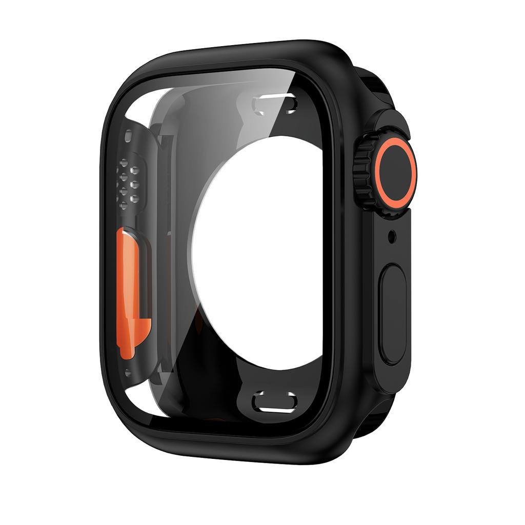 Обновленный чехол для Apple Watch 8 7, 45 мм, защитная пленка для экрана, жесткое закаленное стекло ПК, IWatch Series 4, 5, 6 Se, 44 мм, сменный чехол на Ultra 49 мм
