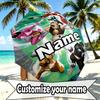 Custom Name Personalized Mighty Morphin Power Rangers Print Umbrella, Auto Open Close, 8‑Rib Sturdy Frame, Commute Camping Hiking Use, Birthday Gift