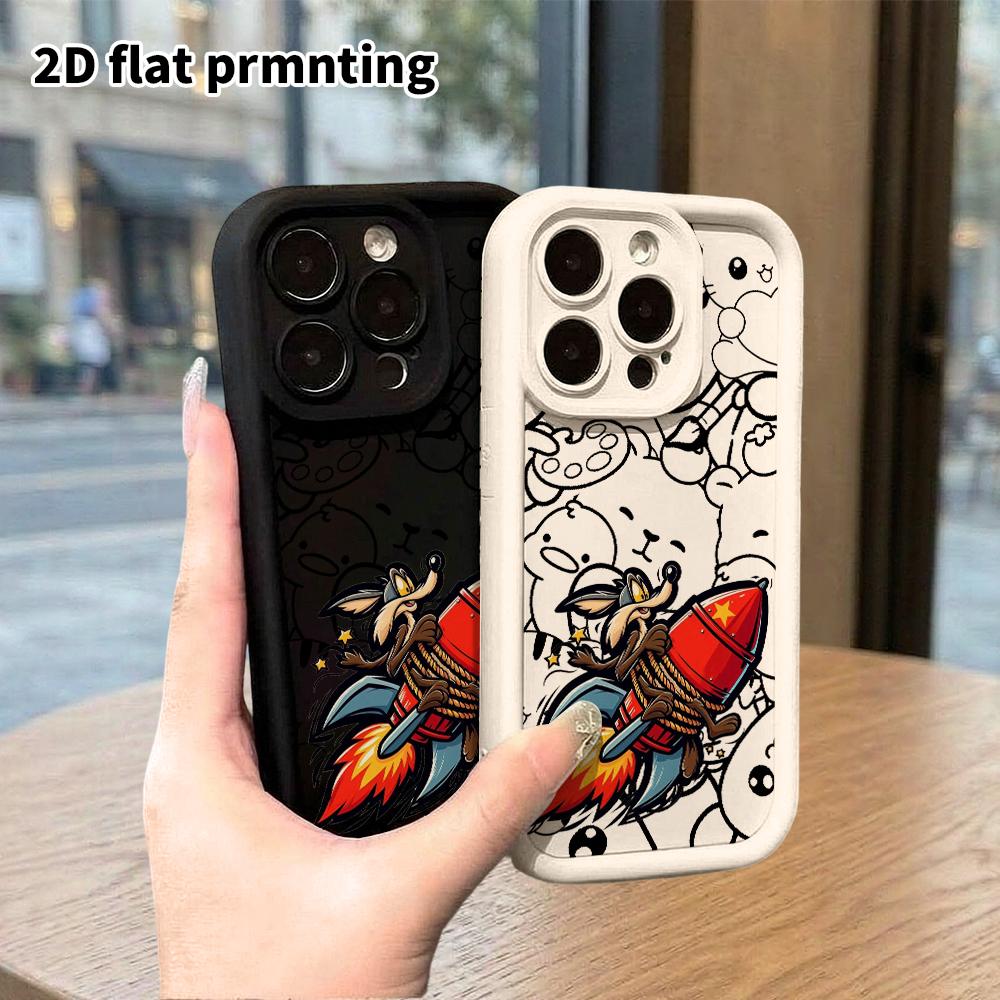 Phone case: 2D flat design, suitable for iPhone 18 17 16 15 14 13 Pro cases, cartoon characters, perfect Christmas and Halloween holiday gift