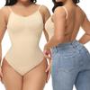 Женский сексуальный цельный боди сплошной без спинки корректирующее белье бесшовные стринги корректор фигуры с низкой спиной нижнее белье корсет