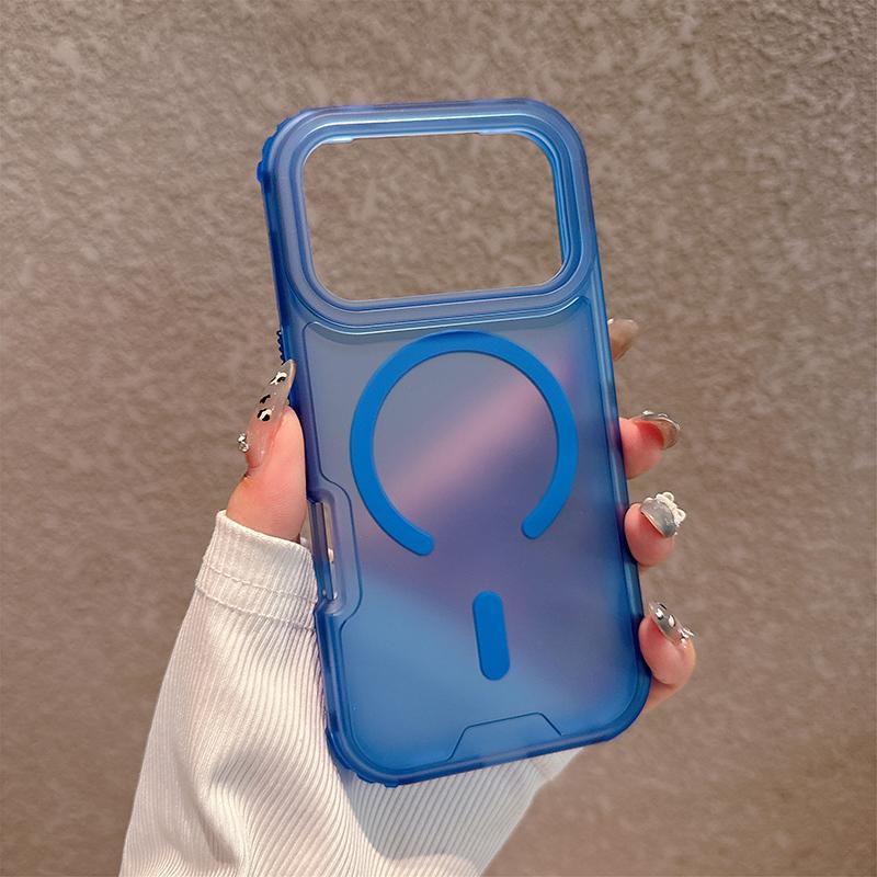 Matte Candy Magnetic Wireless Charging Transparent Case For iPhone 17 Air 17 Pro Max For Magsafe Shockproof 3 in 1 Armor Cover