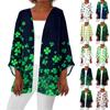 Women's Casual And Fashionable Valentine's Day  Printed Lightweight Mid Length Jacket Cardigan