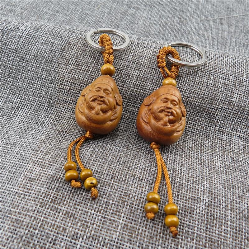 Брелок-подвеска в виде тыквы Pixiu из красного дерева с 3D-резьбой