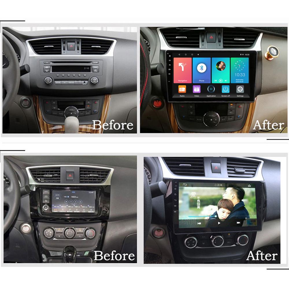 Автомобильный радиоприемник Carplay для Nissan Sylphy B17 Sentra 2012-2018, мультимедийный видеоплеер, GPS-навигация, Wi-Fi, 2 + 32 ГБ