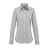 Premier Womens/Ladies Micro Gingham Check Cotton Long-Sleeved Shirt