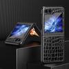 Для Samsung Galaxy Z Flip6 5G/Z Flip5 5G Чехол Текстура крокодила PU кожа Задняя крышка