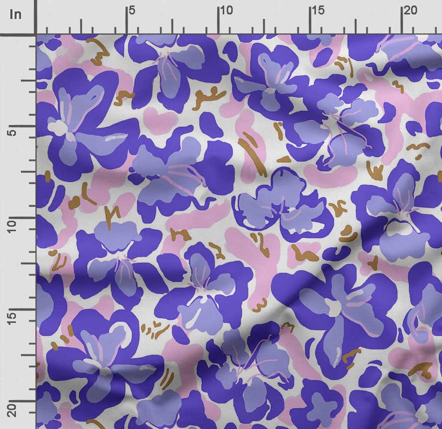 Soimoi Цветочный принт, хлопковый батист, ткань для квилтинга, продаваемая во дворе, хлопчатобумажная ткань средней плотности шириной 42 дюйма,