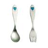 Pretty Heart Teaspoon and Fork, Set of 2, Made In Japan