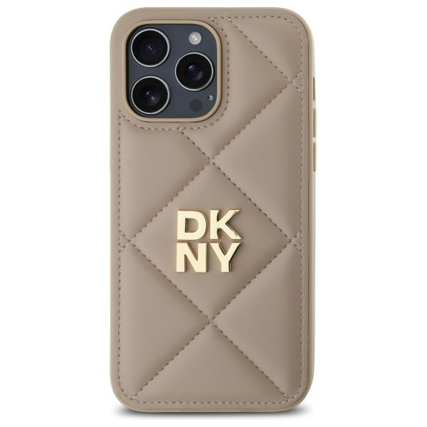 Dkny Dkhcp14Lpqdsle Iphone 14 Pro 6.1   Beżowy/Beige Quilted Stack Logo