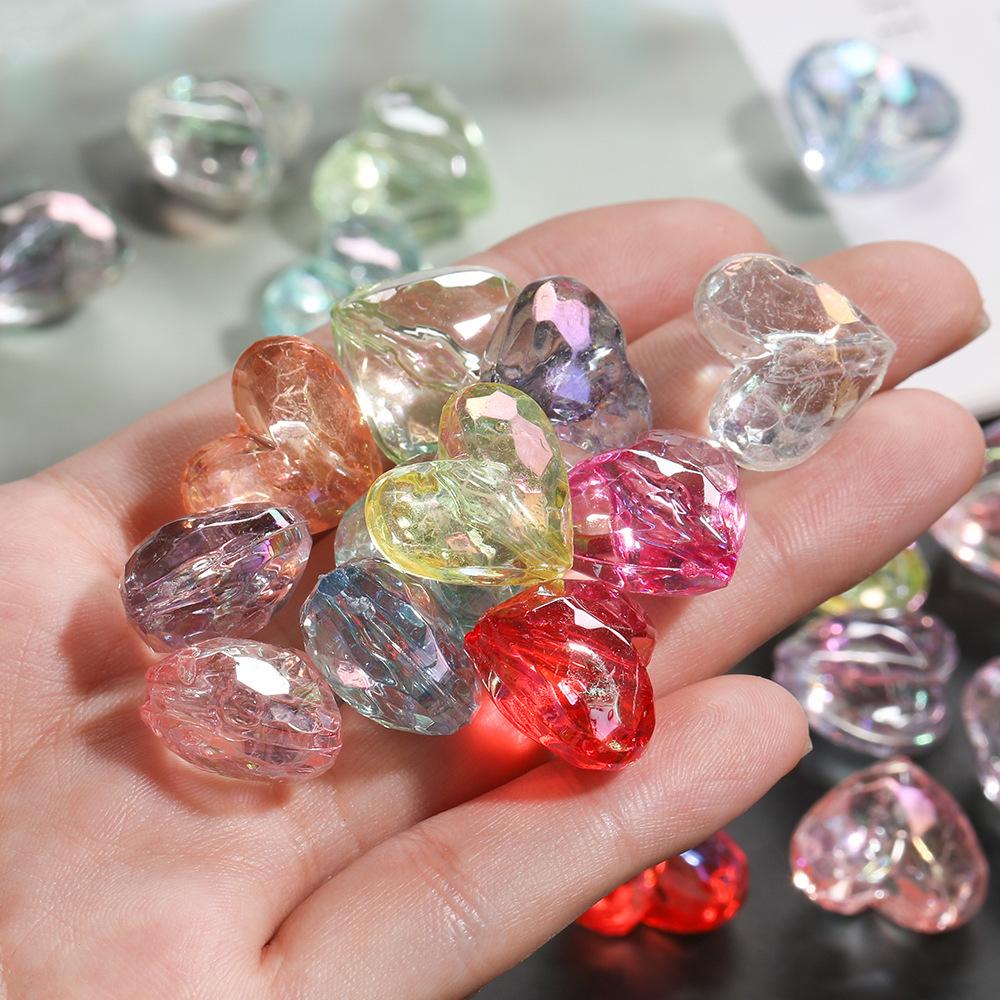 20Pcs Symphony Acrylic Love Crystal Beads DIY Jewelry Accessories