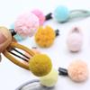 Разноцветные защелки для волос с помпонами Заколки для волос для девочек Аксессуары для волос Милая заколка-зажим с помпоном Зажим для волос
