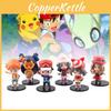 Character Pvc 6pcs Toy Model Desktop Decoration Child Christmas Gift