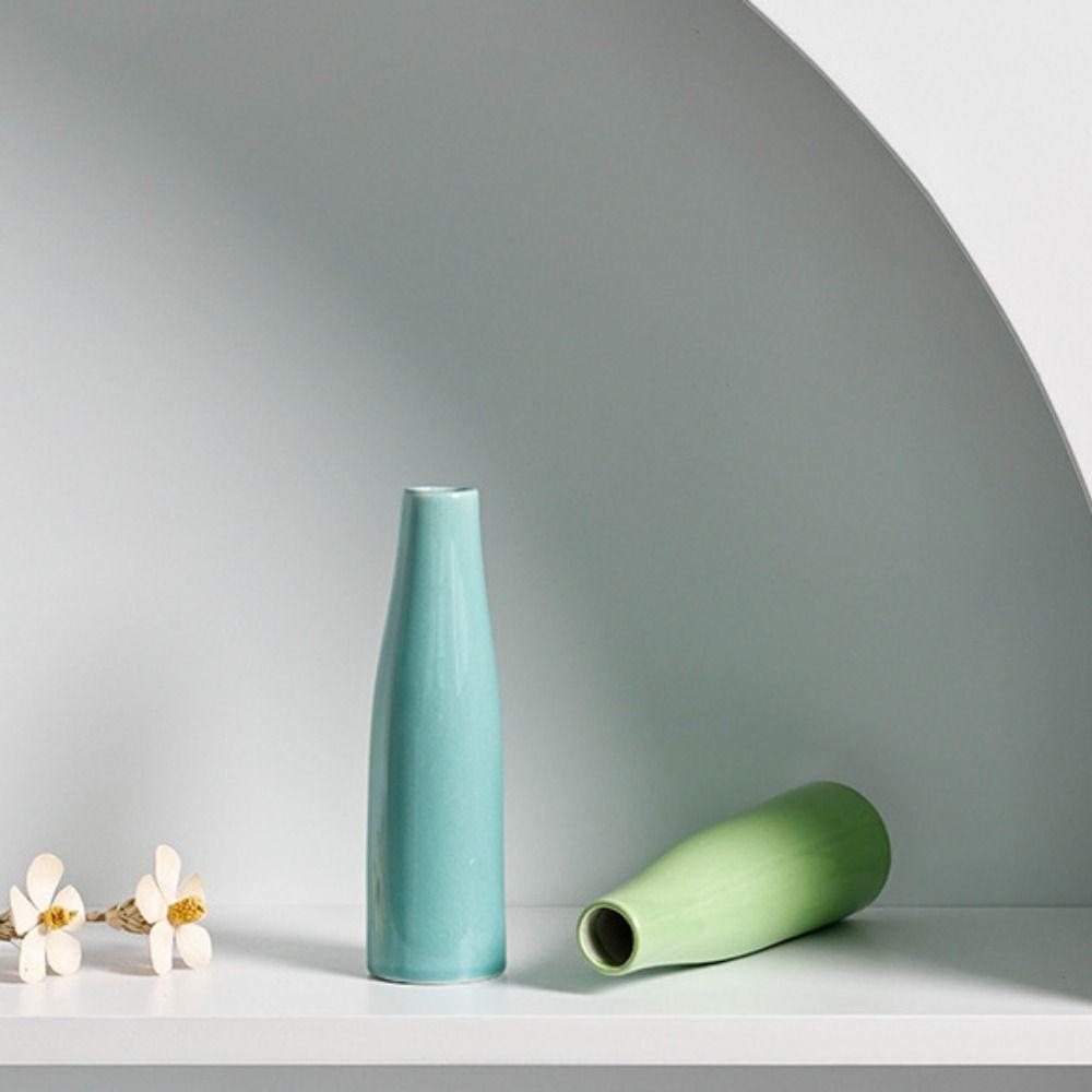 Creative Aromatherapy Bottle Ceramic Flower Pot Nordic Ins Style Flower Vase  Dried Flower