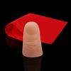 Magic Trick Props Close Up Vanish Appearing Plastic Finger Thumb Tip + Red Silk