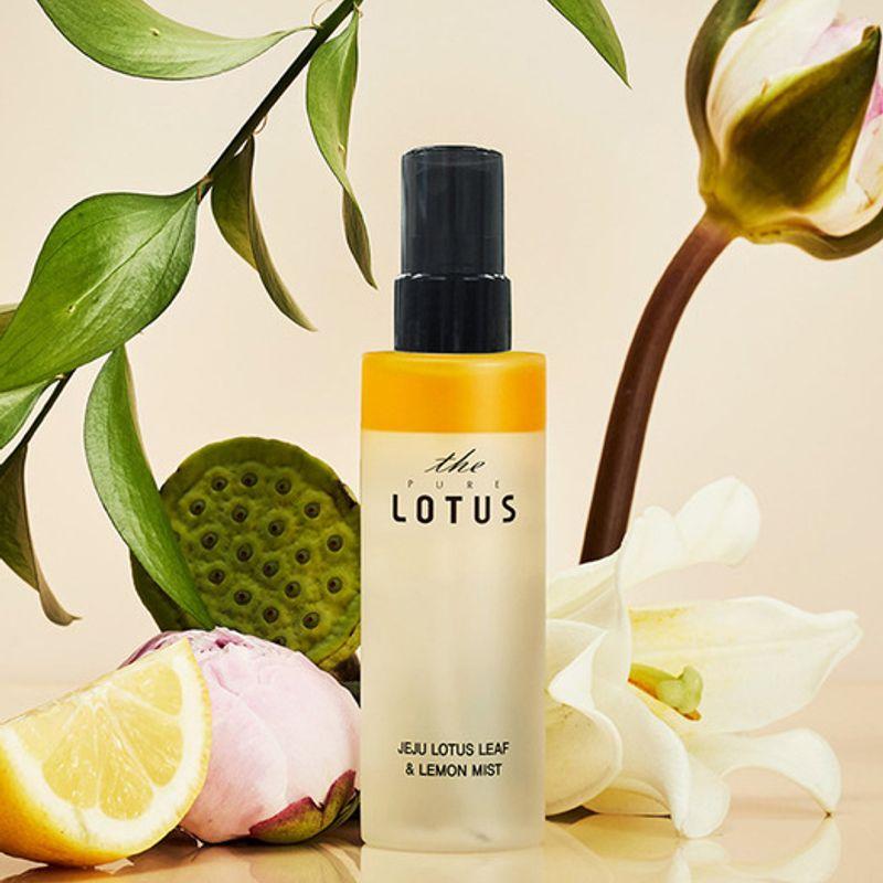 THE PURELOTUS Мист для лица с листьями лотоса и лимоном с острова Чеджу 80 мл