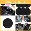 Creative Round Pvc Cup Car Storage Mat Universal Non-slip Car Cup Holder Black