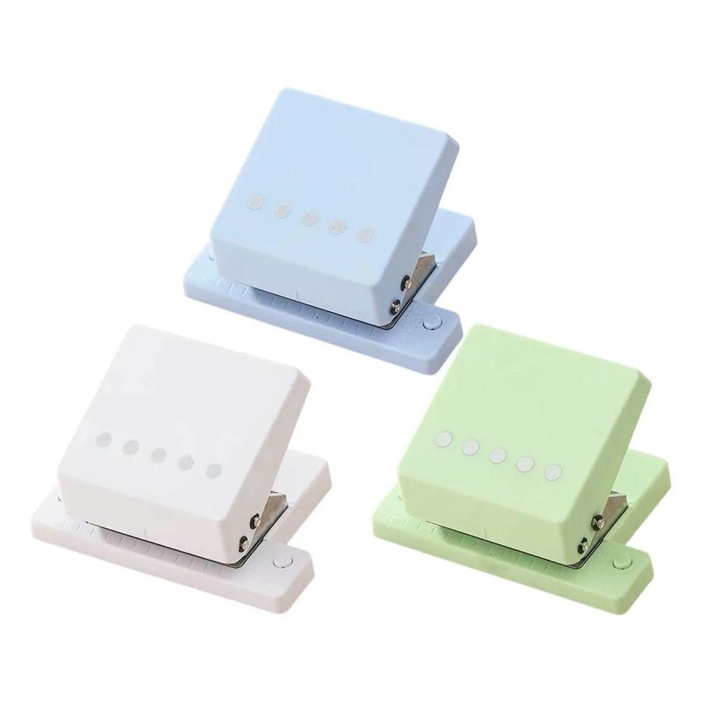 DIY 5 Hole Punching Machine Handheld Paper Punch Portable 5 Hole Puncher  Office Supplies