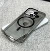 Оригинальный Ультратонкий Прозрачный Чехол Для Magsafe Для iPhone 17 15 14 16 Pro Max Магнитная Беспроводная Зарядка Прозрачная PC Крышка