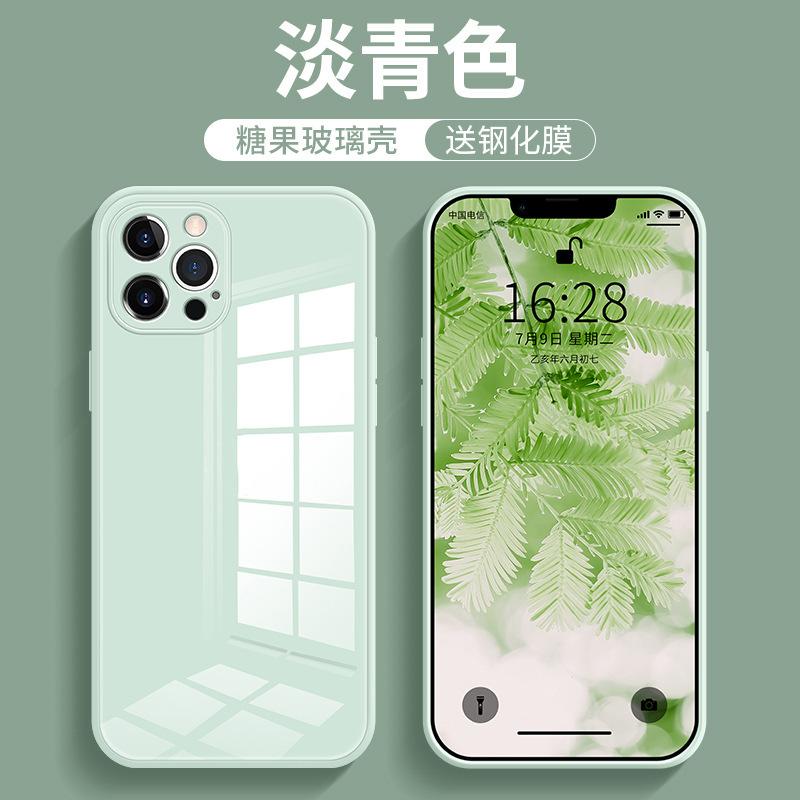 Подходит для чехла на телефон Apple 14, стеклянный жесткий чехол, iPhone 13, полностью закрывающий объектив, 12 Pro, защитный чехол, 11 Pro Max