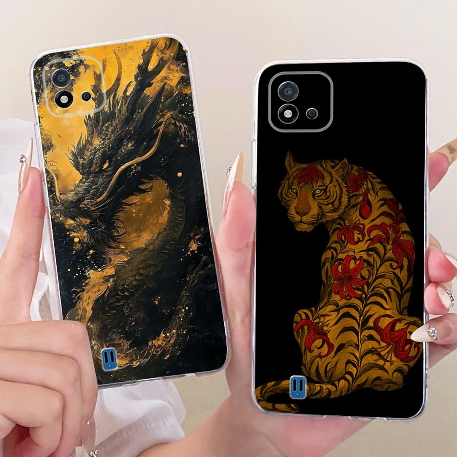 Чехол для Realme C11 2021 RMX3231 Цветы Расписной Чехол Мягкий Силиконовый Чехол для Телефона Для Realme C20 C 11 RealmeC11 2021 Сумки