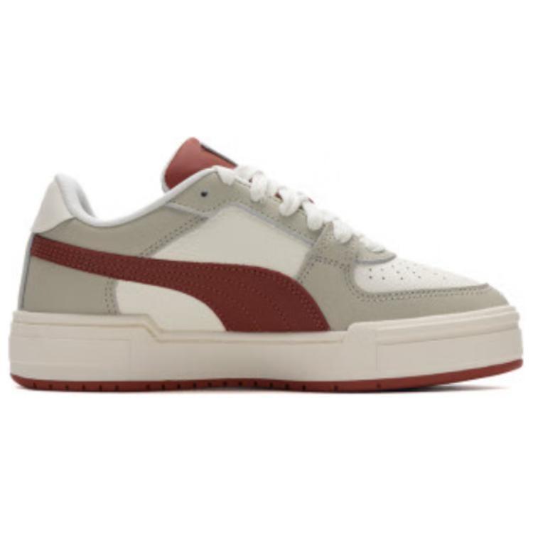 Puma Ca Pro Classic Кожаные Низкие Скейтбордические Кроссовки Унисекс Белый Серый Красный 380190-64