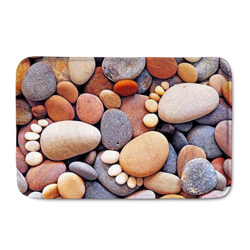 Забавный 3D ковер с каменным узором, напольное покрытие, дверной коврик для ванной, нескользящий кухонный коврик для прихожей