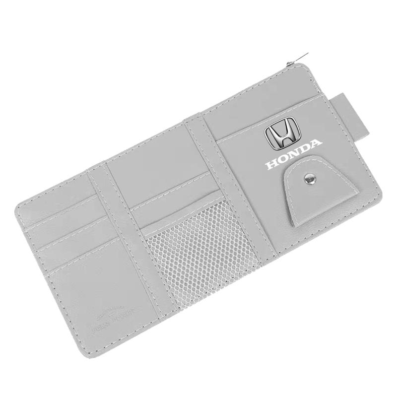 Car Sun Visor Point Type Multi-function Storage Bag Car Accessories For Honda Fit Mugen Insight Type S R VTEC Modulo Vezel RR Si