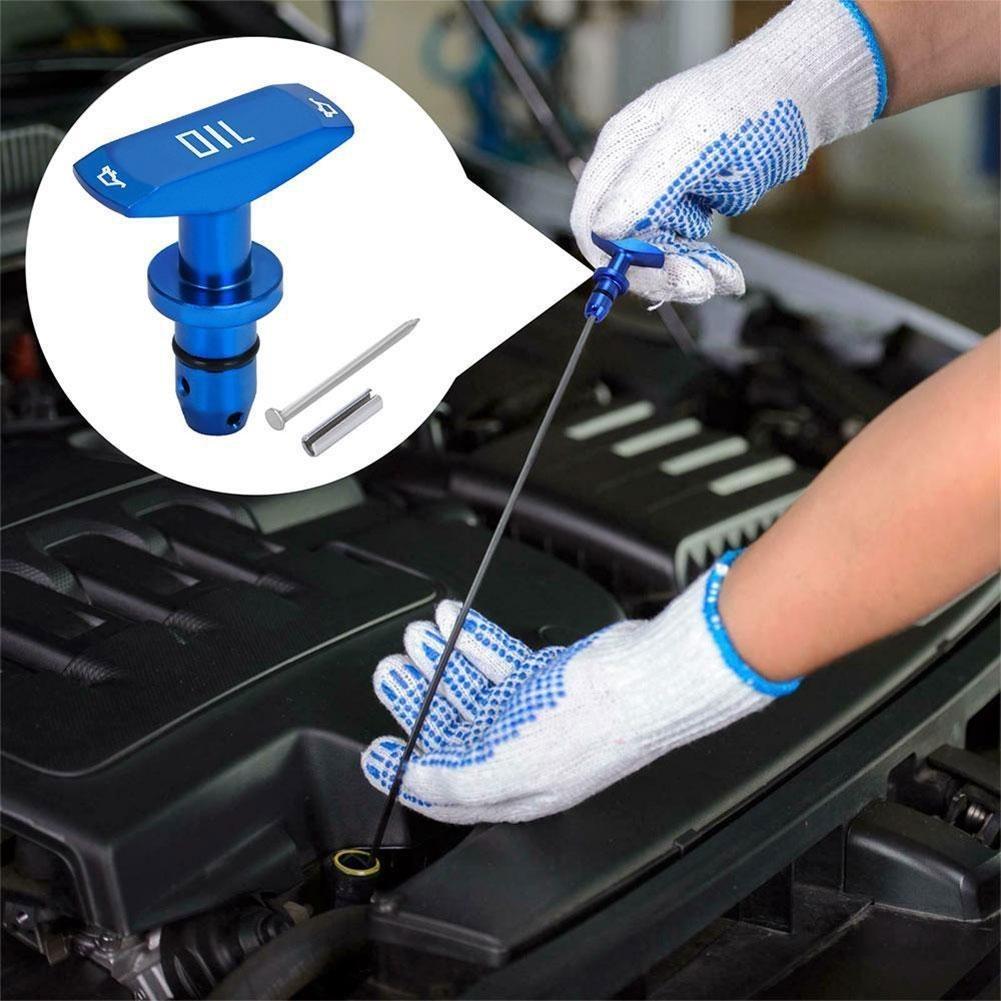Car Oil Dipstick Pull Handle Engine Oil Pullhandle Aluminum Billet Automobile Replacement For Ford Mustang GT V8 OT-1014