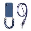 Crossbody Necklace Strap Lanyard Cord Soft Silicone Case For IPhone 16 Pro Max 15 14 13 12 Mini 11 XR X XS Max 8 Plus Marble Wristband Chain Cover