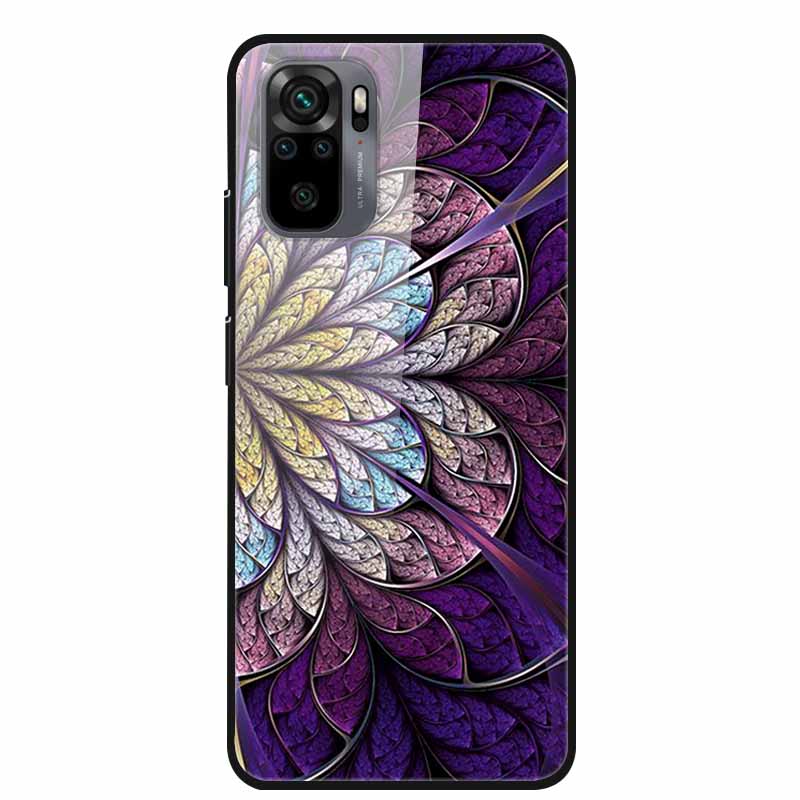 Закаленное Стекло Чехол для Redmi Note 10 Pro Чехол Жесткий Чехол для Xiaomi Redmi Note10 5G Чехол для Телефона Note10 Pro Fundas Бампер из ТПУ