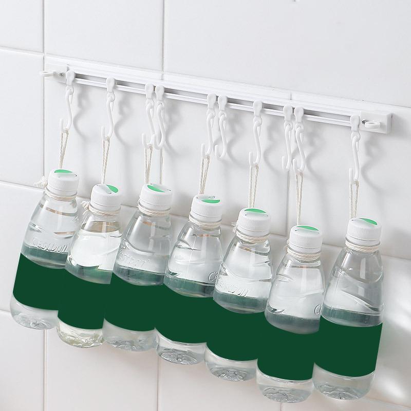 Пластиковые крючки для рядов дорожек, непробивные, настенные, длинные, с 10 крючками