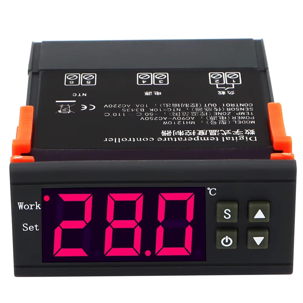 Zmart Цифровой термостат Реле-переключатель для копчения ~200В 10А MH1210W AC 110-220В Терморегулятор Переключатель Термометр Терморегулятор Температура