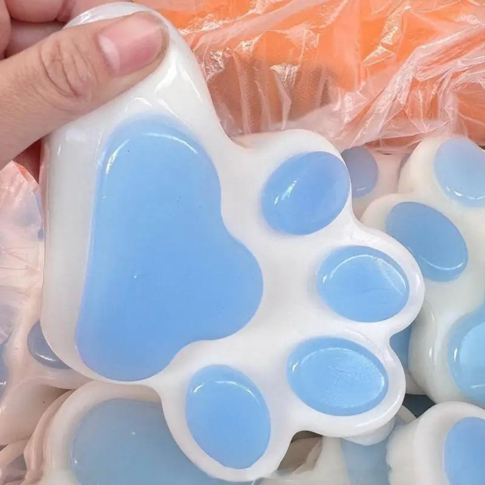 Jumbo Soft Squishy Cat Paw Stress Relief Toy Slow Rising Fidget Sensory Toys for Adults Kids Anxiety Relief Squeeze Gifts
