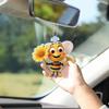 Acrylic Bee Hanging Decoration Single Side Printed Little Bee Ornament Car Rearview Mirror Keychain Pendant