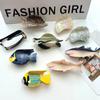 Ocean Animal Series Hair Claw Sea Turtle Tropical Fish Acetate Creative Hair Claw Clips Hair Accessories for Women Girls
