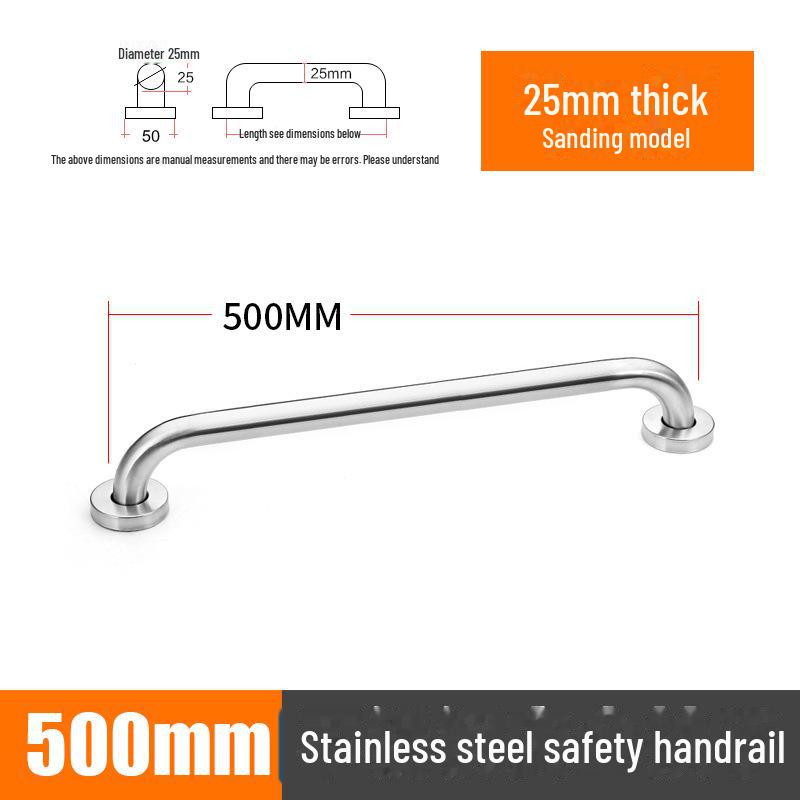 304 Stainless Steel Barrier-Free Bathroom Safety Handrail for Disabled and Elderly
