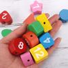 Color Sorting Hand-eye Clock Ability Coordination Cognitive Wooden Burrs-free Shape Color Sorting Clock Toys