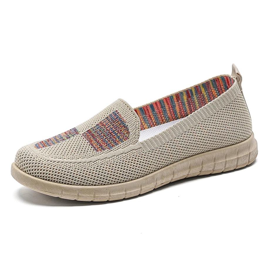 2025 Женская повседневная спортивная обувь, противоскользящая и дышащая. Лоферы большого размера для маминой быстрой ходьбы в весенне-летней обуви