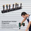 Настенный держатель отверток из прочной углеродистой стали, экономящий место, гаражный верстак, мастерская, хозяйственное оборудование, органайзер для инструментов, стойка