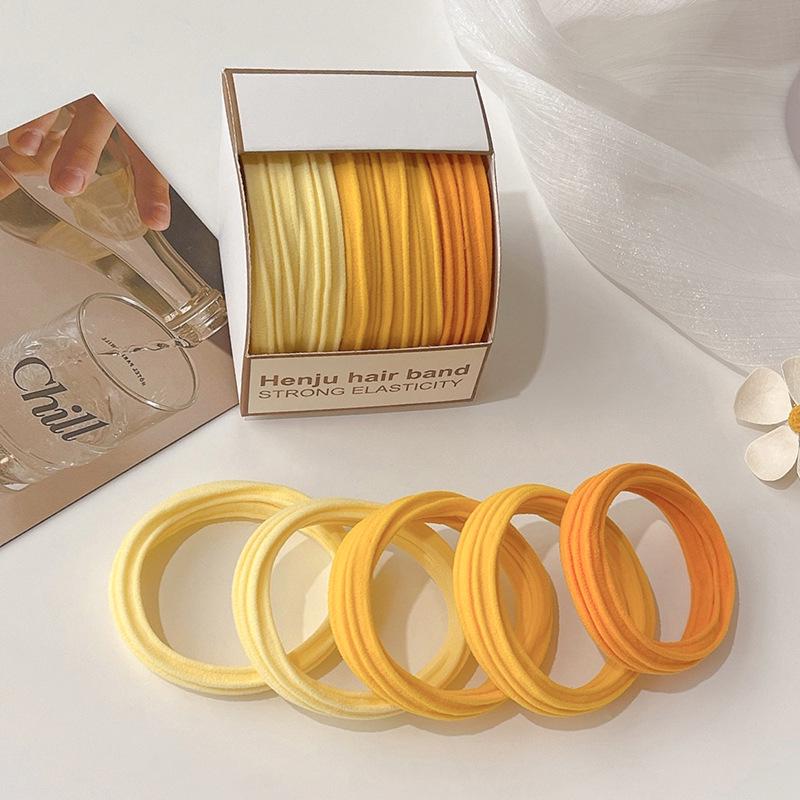 Красочные резинки для волос высокой эластичности для хвостиков и пучков - Не повреждающие.