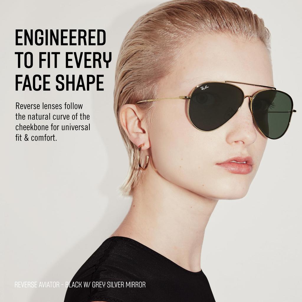 RBR0101S AVIATOR REVERSE SILVER 62 Солнцезащитные очки Ray-Ban