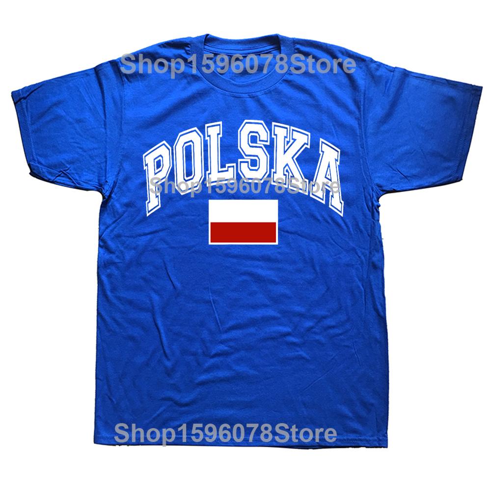Смешная винтажная футболка с графическим изображением польского флага Polska Poland Хип-хоп Оверсайз футболка 100% хлопок Удобные футболки для мужчин и женщин