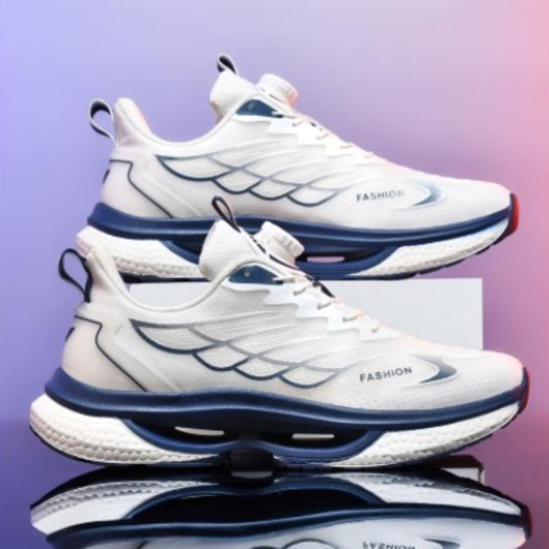 Мужская обувь, новые кроссовки для бега, мужские дышащие кроссовки с амортизирующей подошвой из попкорна