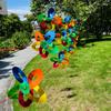 8/10PCS Rainbow Colors Plastic Pinwheels 30cm 10meters String Windmill  Yard and Garden